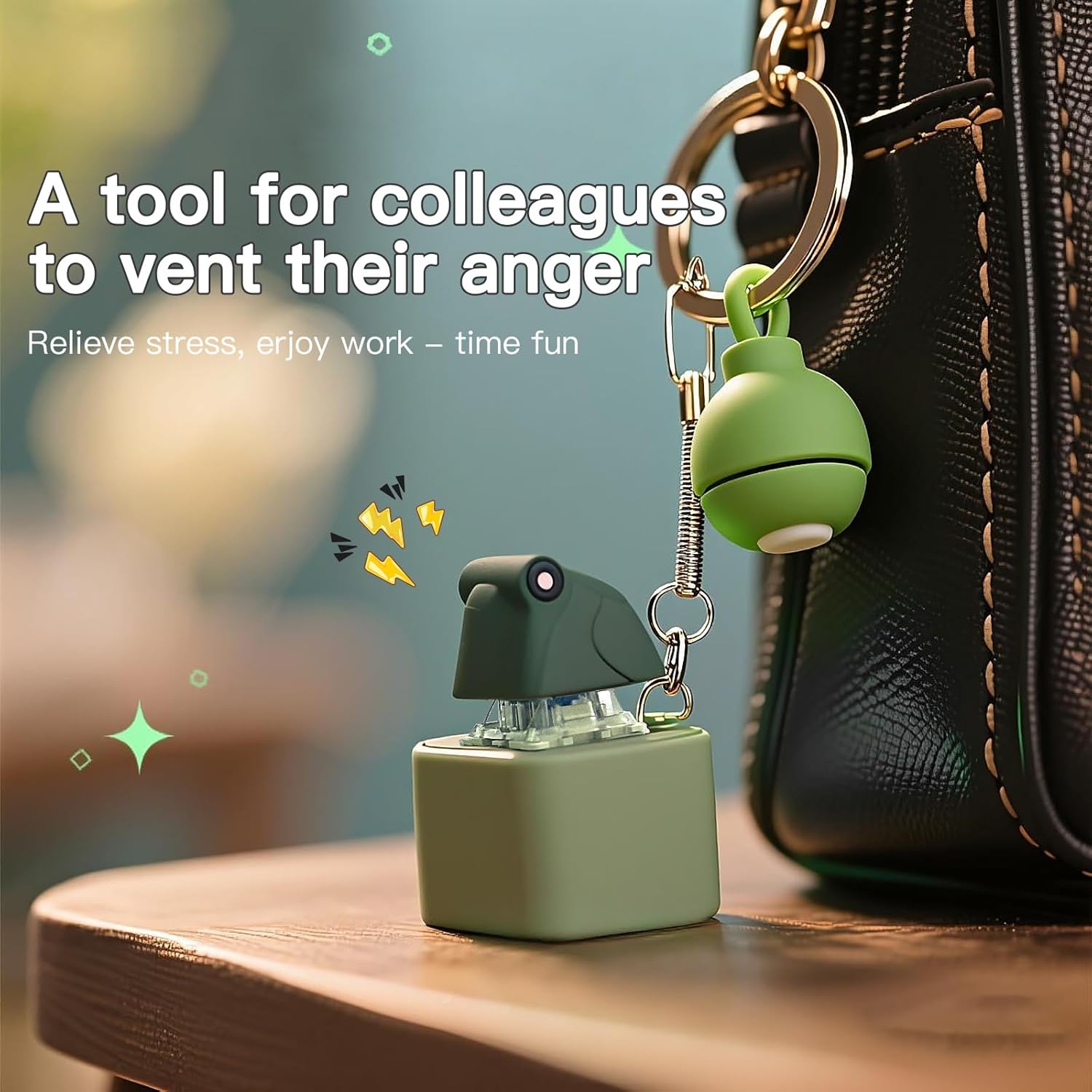 Frog Croaking & Quacking Duck Fidget Toy Keychain with Lights - Stress Relief Rechargeable | 50% OFF, FREE SHIPPING Toy