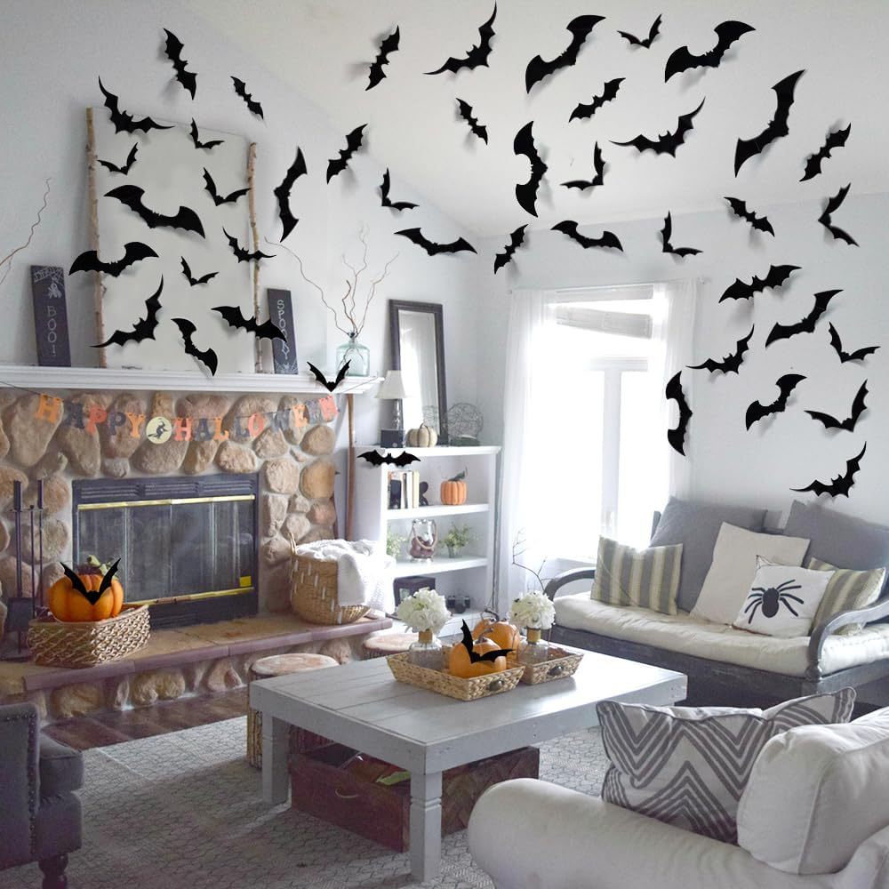 🦇 Halloween 3D Bat Wall Stickers – 120/140PCS Set | 70% OFF, FREE SHIPPING