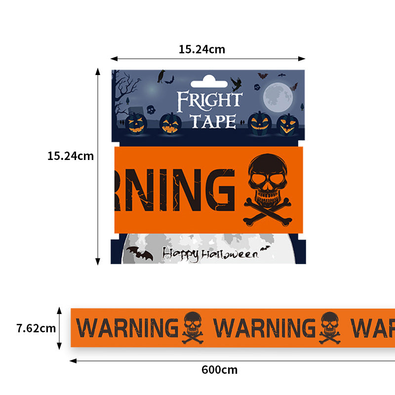 Halloween Decorations,Halloween Caution Tape,Halloween Tape Bundle Creepy Banner Party Decor | FREE SHIPPING