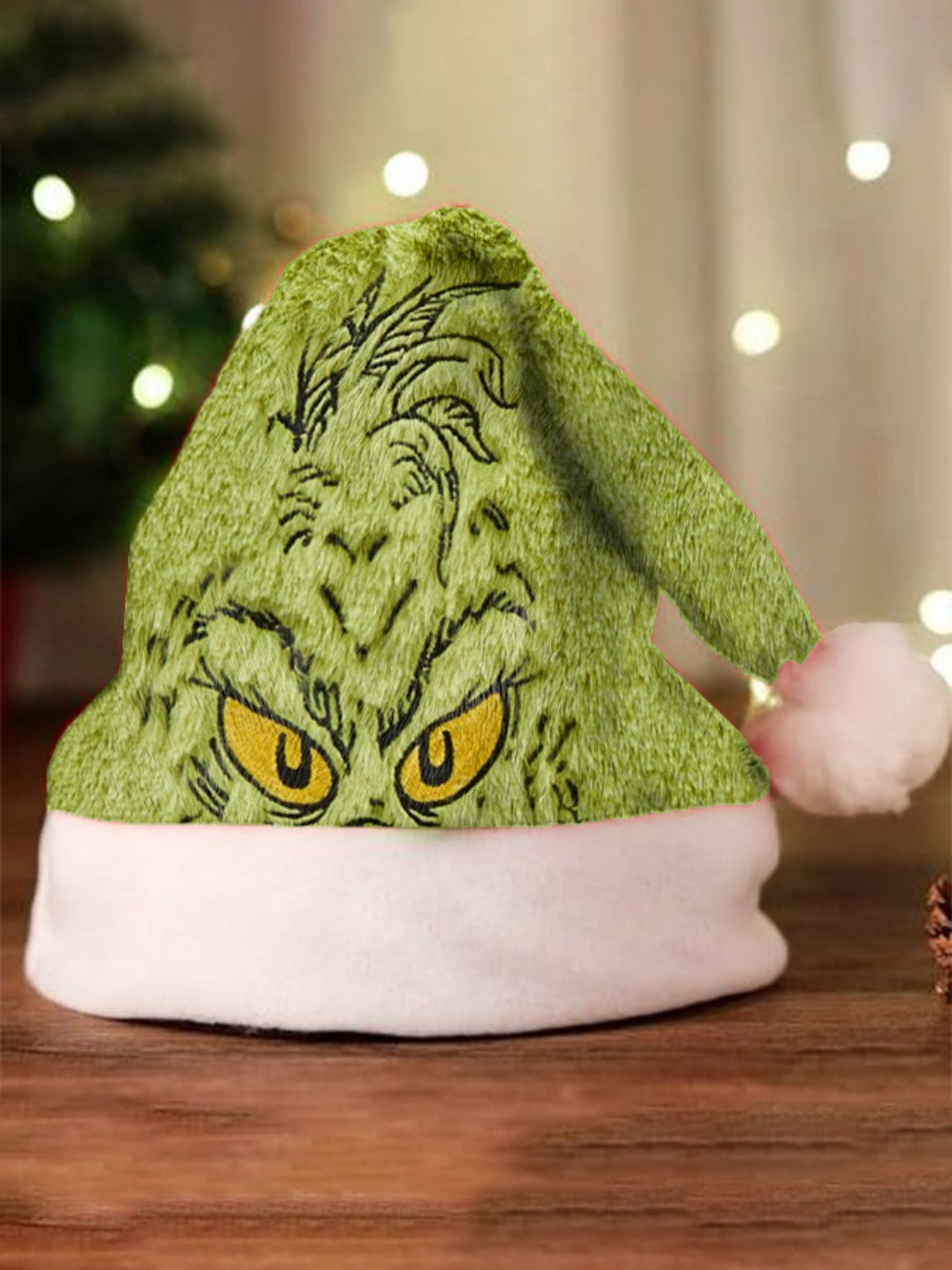 🎄 Sneaky Green Santa Hat – The “Not-So-Jolly” Christmas Grump Hat