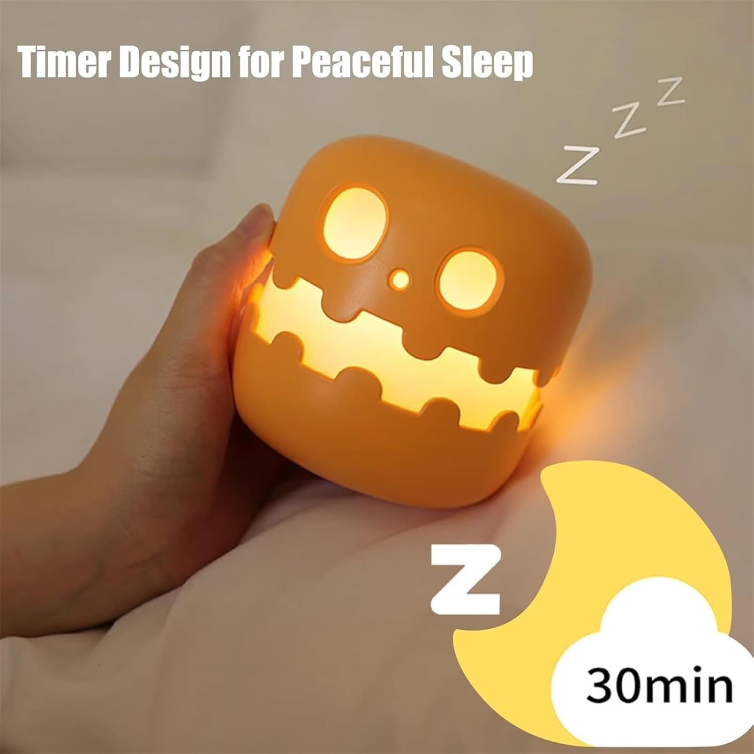 🎃 Spooky Pumpkin Night Light – Halloween Jack-O’-Lantern with Press Switch | 50% OFF, FREE SHIPPING