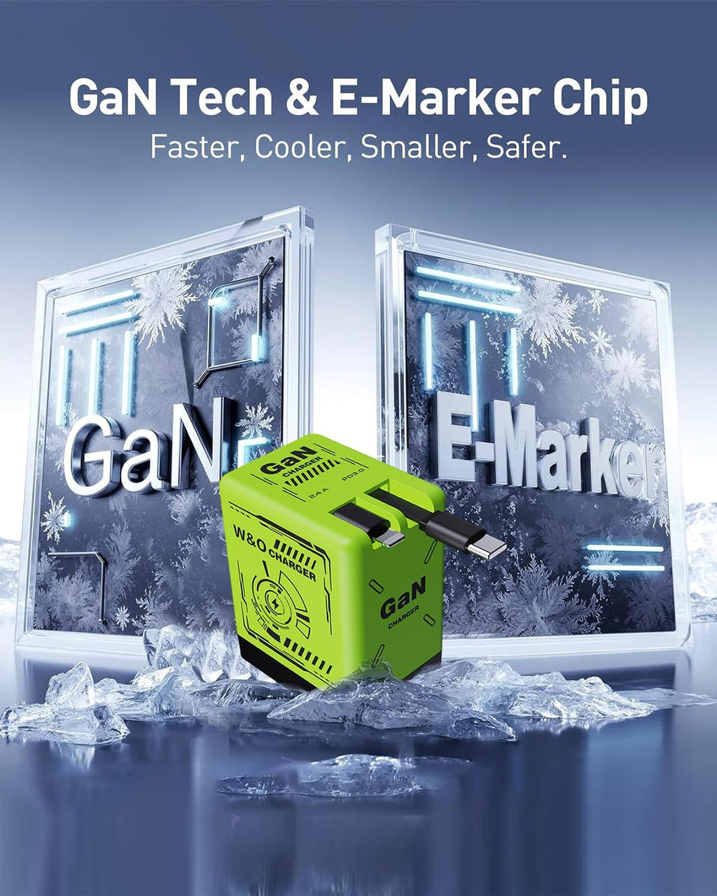 2-in-1 Retractable GaN Fast Charger – Dual Output with Built-in Cable | 56% OFF, FREE SHIPPING - TODAY ONLY