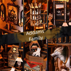 🏚️ Addams Family Haunted Mini Mansion – DIY Brick Model | 63% OFF, FREE SHIPPING