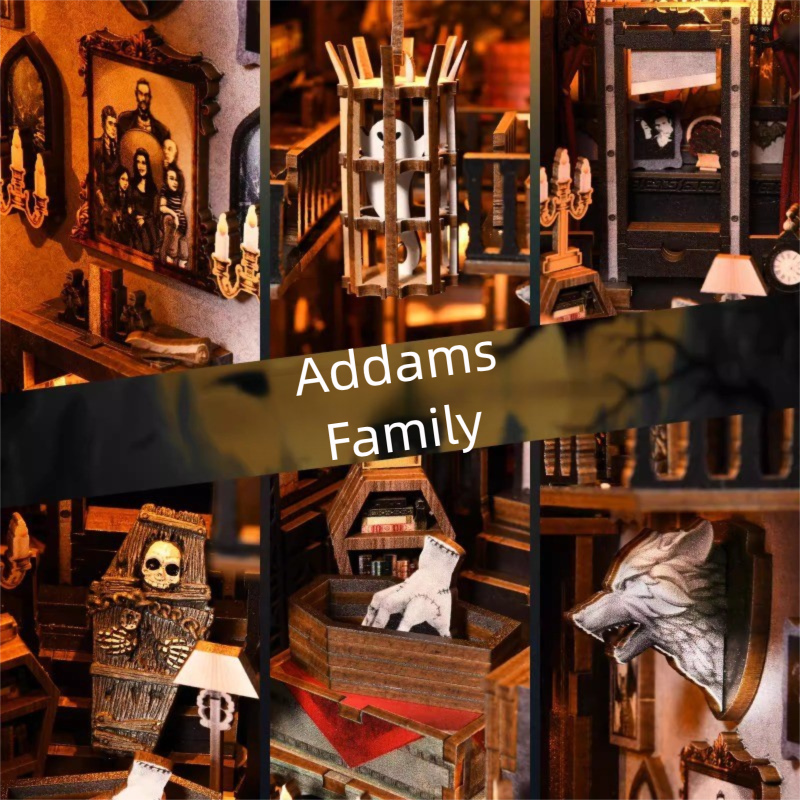 🏚️ Addams Family Haunted Mini Mansion – DIY Brick Model | 63% OFF, FREE SHIPPING