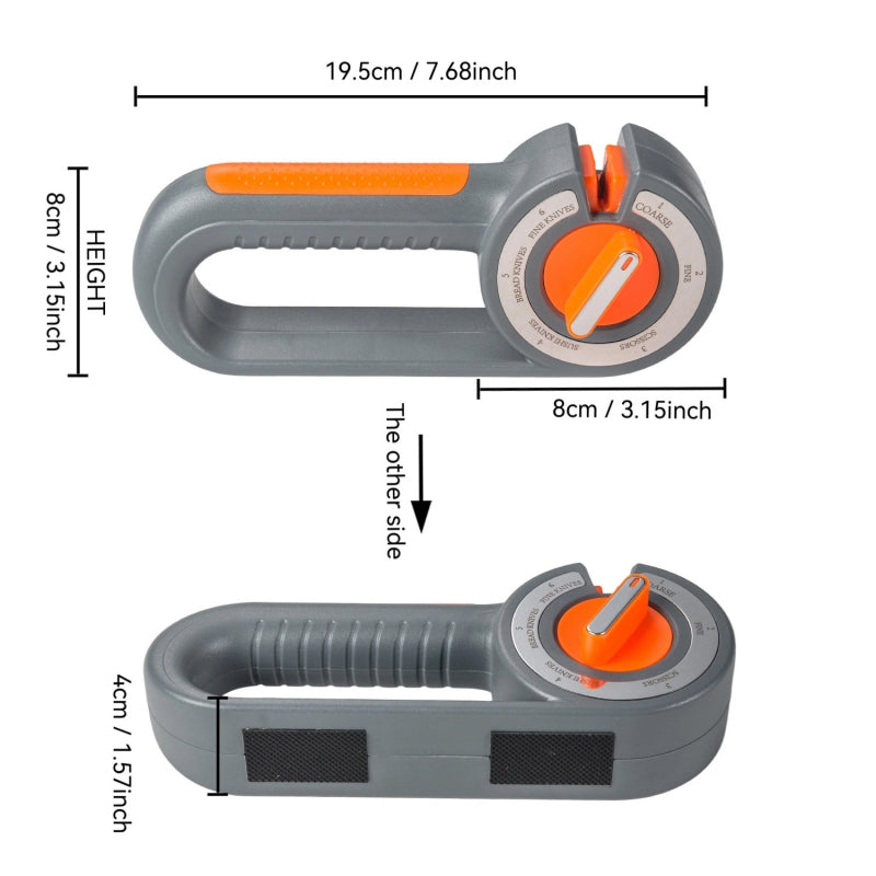 Multi-Function Tungsten Steel Sharpener Kitchen's Ultimate Quick Sharpening Tool Multi-Angle Adjustable Sharpener for Knives and Scissors | FREE SHIPPING