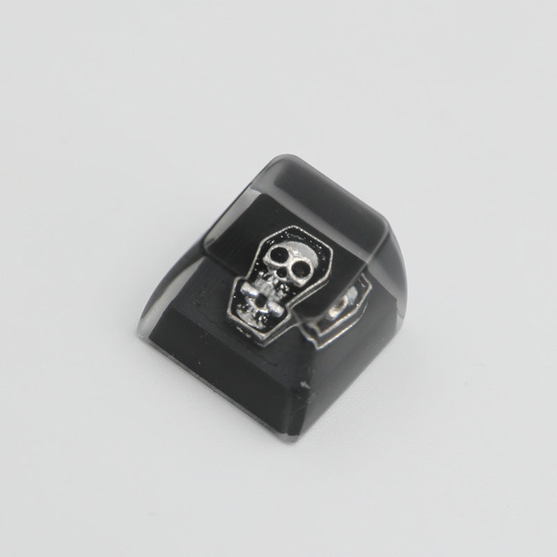 Artisan Skull Resin Keycap – Handmade SA Profile 1U for MX Switch Mechanical Keyboards | 33% OFF, FREE SHIPPING