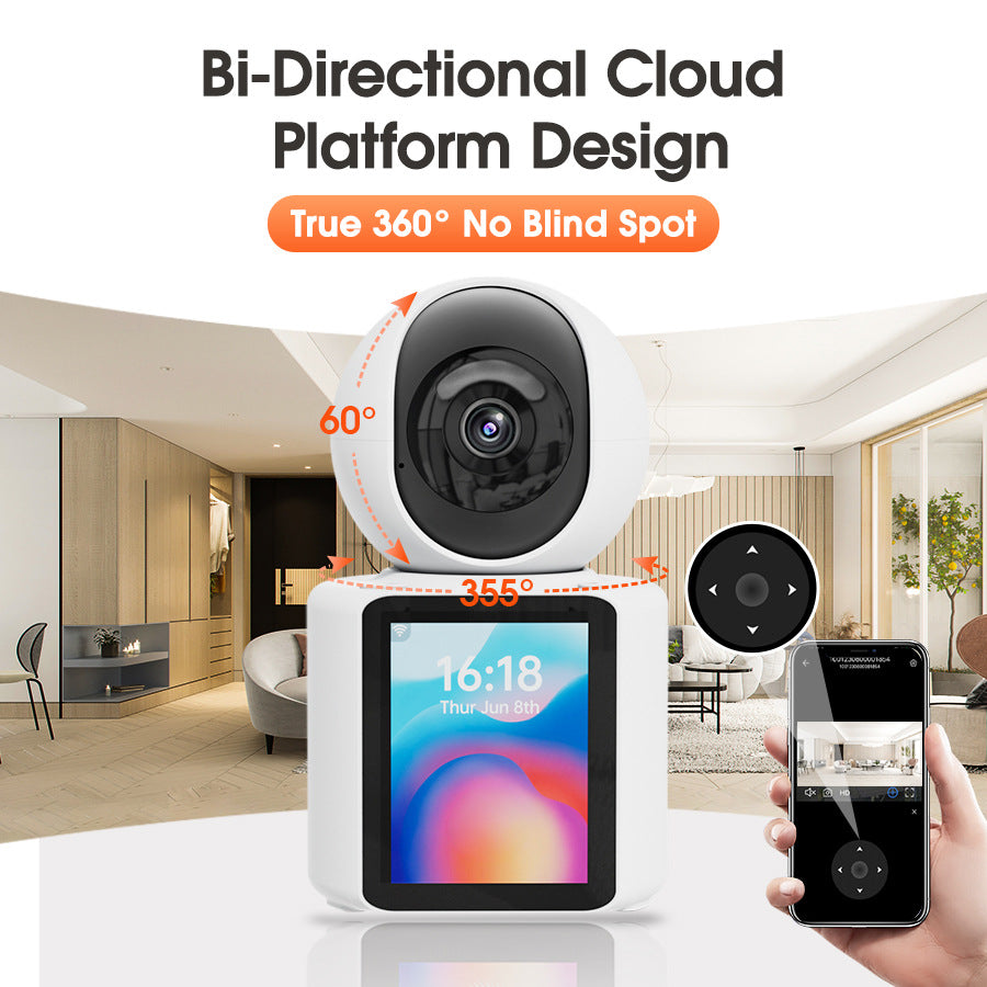 Home video call monitoring camera, two-way video call