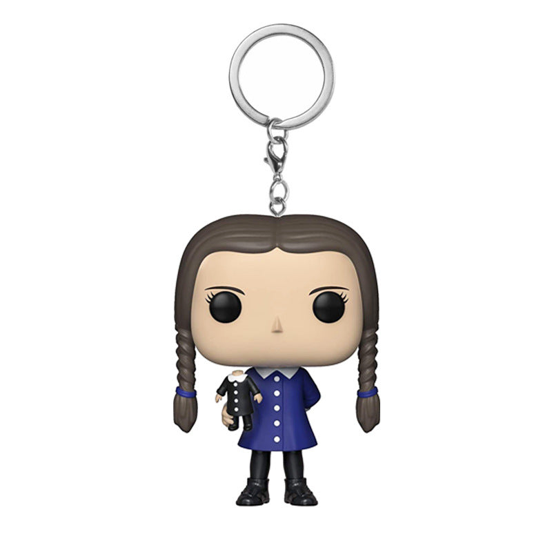 🖤 Wednesday Addams Keychain – Spooky Cute Collectible Charm | 35% OFF, FREE SHIPPING