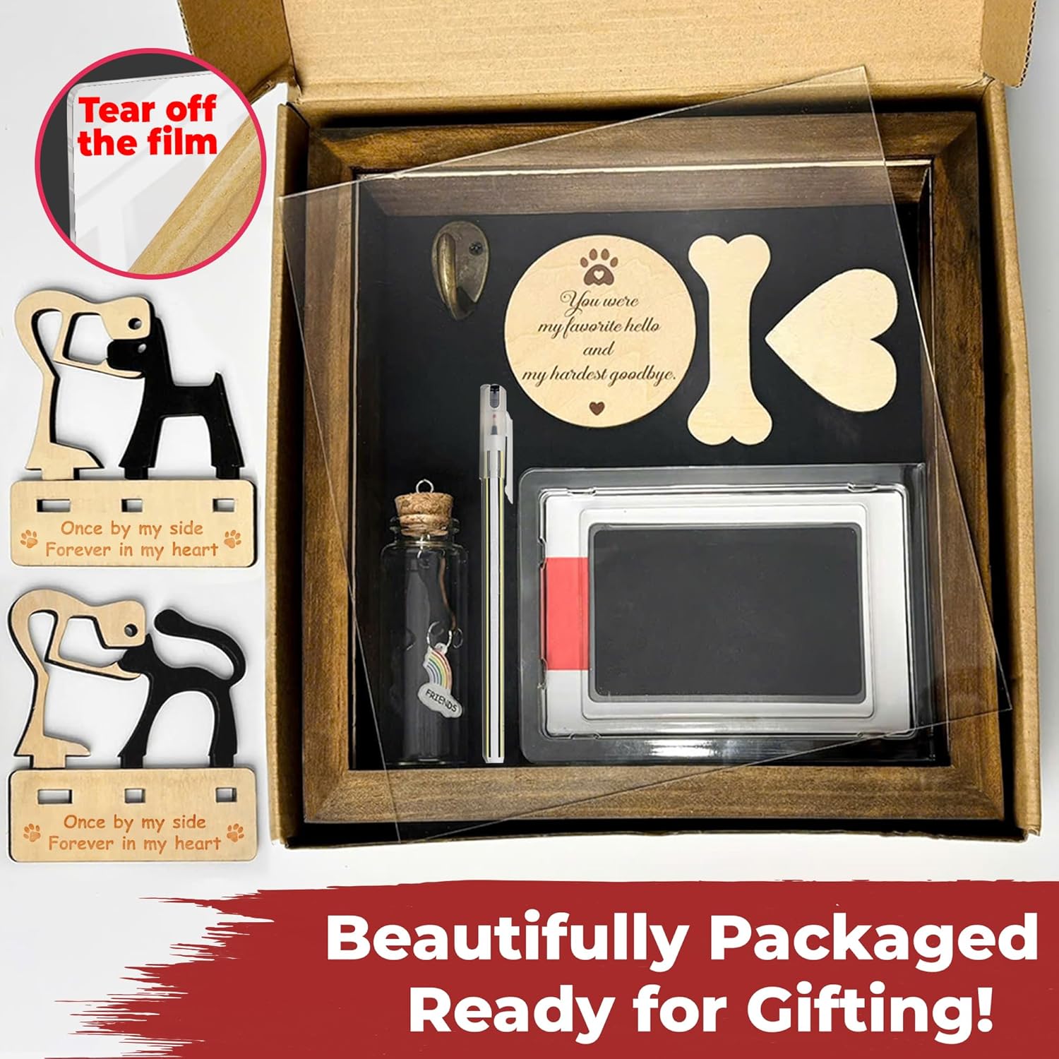 🐾 Pet Shadow Box Memorial Frame – Rustic Wooden Keepsake | 43% OFF, FREE SHIPPING