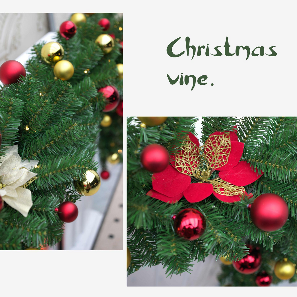 Christmas Decorations, LED Christmas Garland Decorations, Christmas Flocked Garlands, Scene Arrangements | FREE SHIPPING
