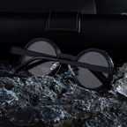 Rounded Polarized Glasses, Adjustable Tint Sunglasses