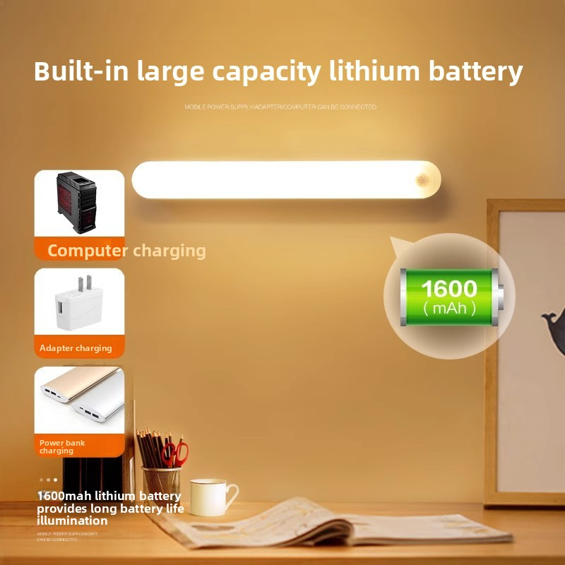 Smart Motion Sensor Night Light – Rechargeable LED Strip for Hallways & Closets