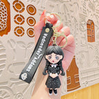 🖤 Wednesday Addams Keychain – Spooky Cute Collectible Charm | 35% OFF, FREE SHIPPING