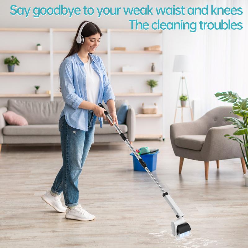 Electric Roller Brush Grill Cleaner with Adjustable Angle for Bathroom, Kitchen, and Floor Cleaning | FREE SHIPPING
