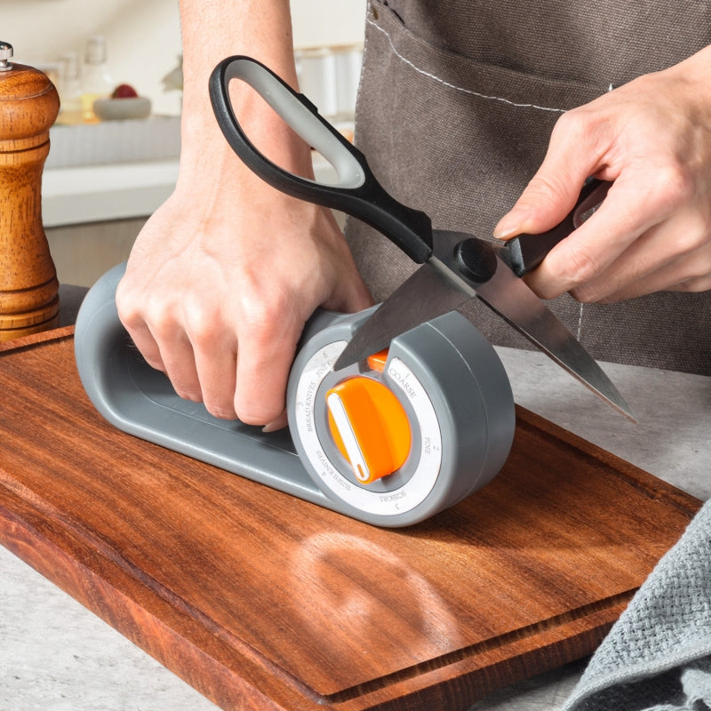 Multi-Function Tungsten Steel Sharpener Kitchen's Ultimate Quick Sharpening Tool Multi-Angle Adjustable Sharpener for Knives and Scissors | FREE SHIPPING