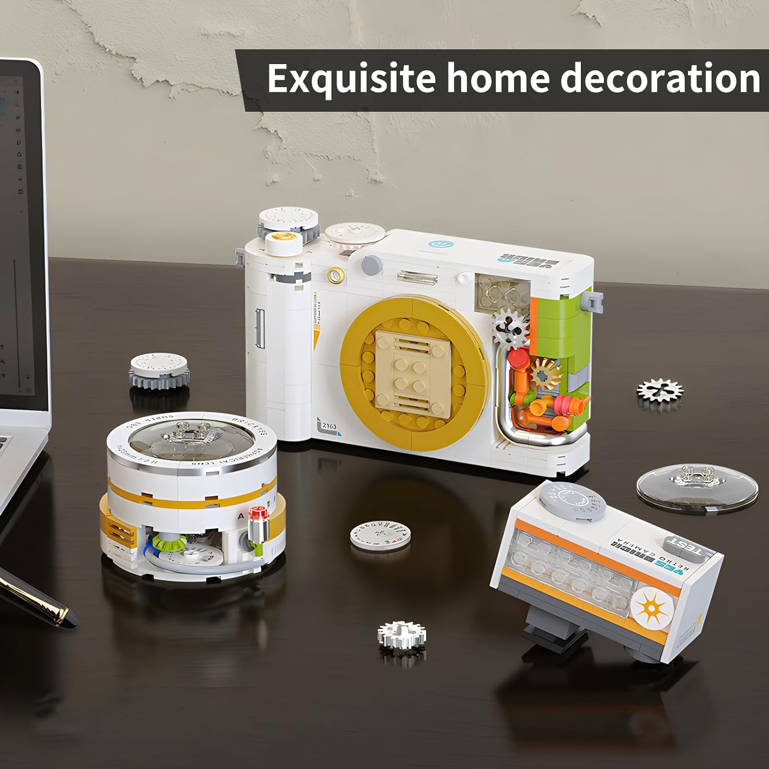 Retro Camera Building Blocks – 1:1 DSLR Puzzle Model Kit for Adults | 50% OFF, FREE SHIPPING