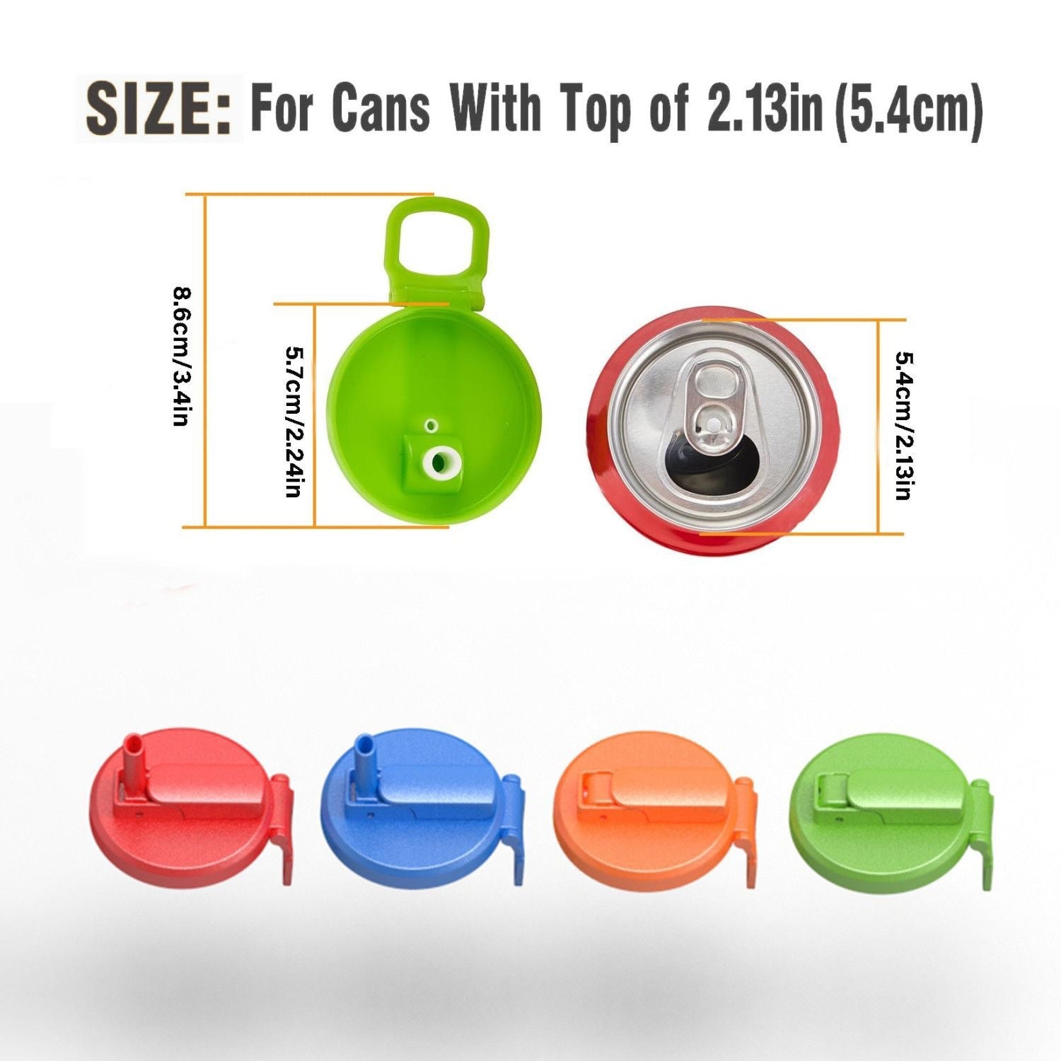 🥤Snap, Sip, Save the Fizz – Silicone Soda Can Lid with Straw | Free Shipping