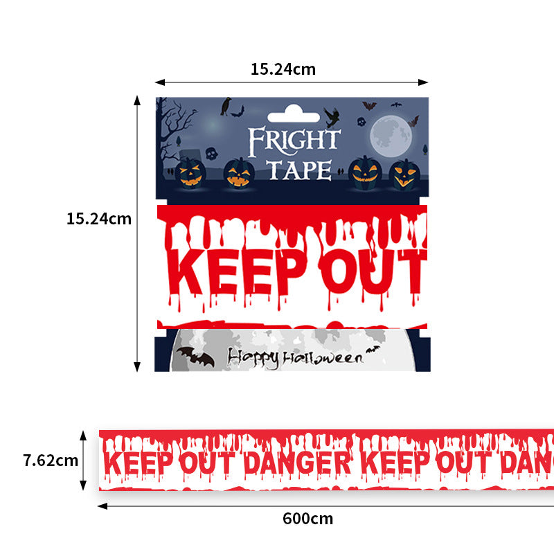 Halloween Decorations,Halloween Caution Tape,Halloween Tape Bundle Creepy Banner Party Decor | FREE SHIPPING