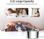108oz Automatic Pet Water Fountain – Stainless Steel, Ultra-Quiet | 40% OFF, FREE SHIPPING