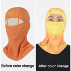 Autumn/Winter Cycling Thermal Face Mask Breathable Color-Changing Hood Ski Fleece-Lined Thickened Windproof Cold-Resistant Thermal Sensitive Face Cover | FREE SHIPPING