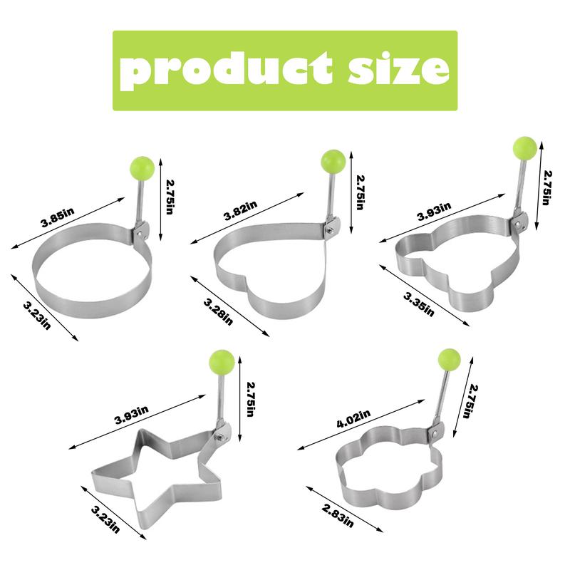 5 Types Of Stainless Steel Cooking Molds | Free Shipping