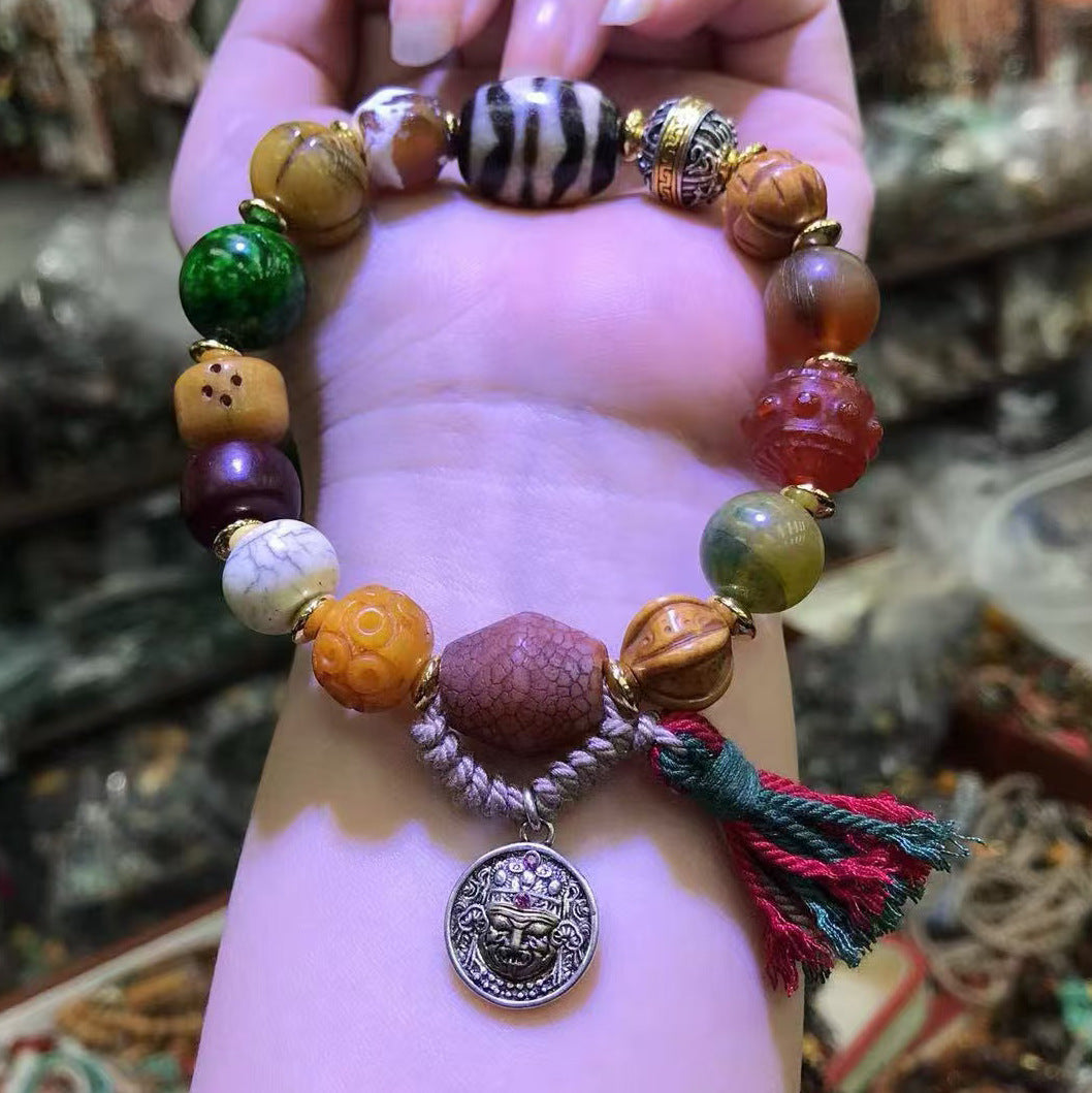 🔮Luck on Your Wrist – Hand-Woven Tibetan Yak Bone Bracelet | Free Shipping
