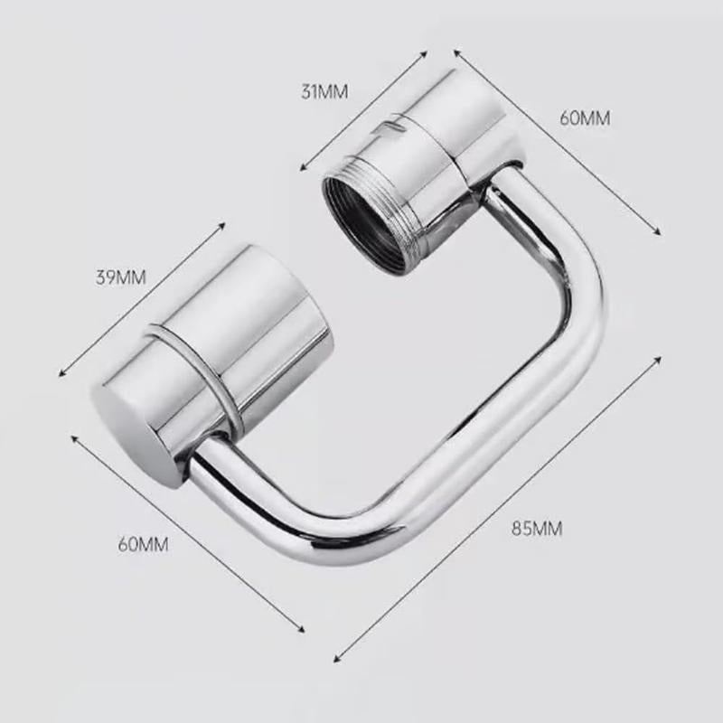 Rotatable Faucet Aerator Extension - for Effortless, All-Angle Control, Rotating Swivel Faucet Aerator Extender, Kitchen Bathroom Sink Faucets Sprayer Attachment with 2 Mode Splash(1PC) | FREE SHIPPING