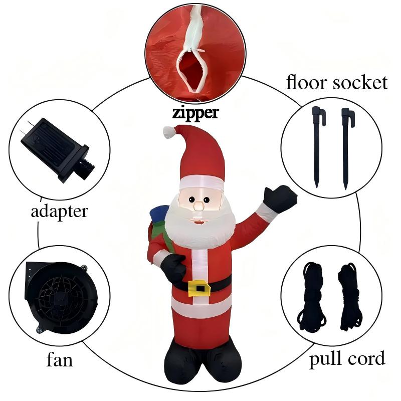 Christmas inflatable gifts, Santa Claus LED lights, decorative ornaments, Santa Claus inflatable models | FREE SHIPPING