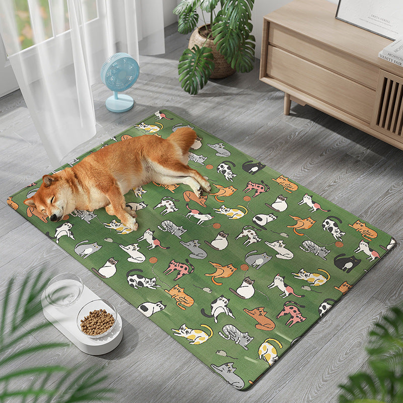 Pet Cooling Mat – Gel Ice Pad with Waterproof & Scratch-Resistant Cover