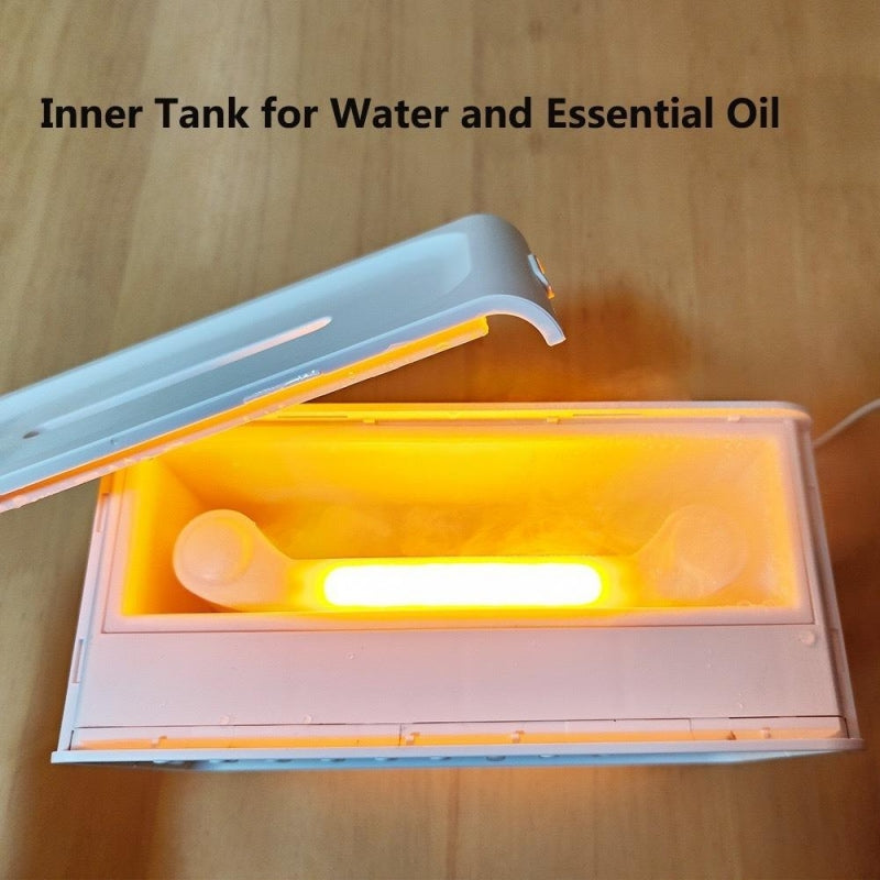 White Noise Bluetooth Speaker Simulated Flame Aromatherapy Humidifier | Free Shipping