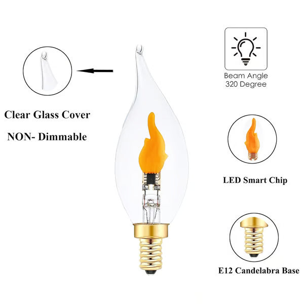 🔥Flame Effect LED Bulb – Flickering Firelight for Porch & Outdoor Décor🔥
