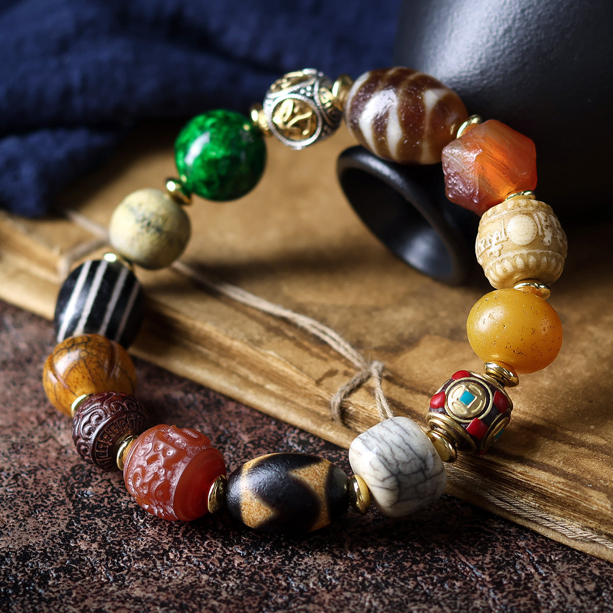 🔮Luck on Your Wrist – Hand-Woven Tibetan Yak Bone Bracelet | Free Shipping