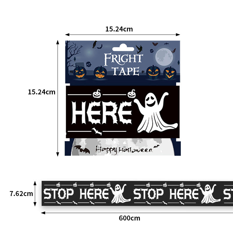Halloween Decorations,Halloween Caution Tape,Halloween Tape Bundle Creepy Banner Party Decor | FREE SHIPPING