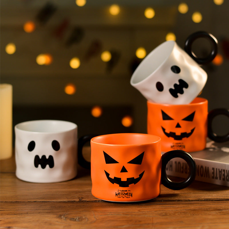 🎃 Pumpkin Mug Gift Set – Halloween Ceramic Coffee Cup | 50% OFF, FREE SHIPPING