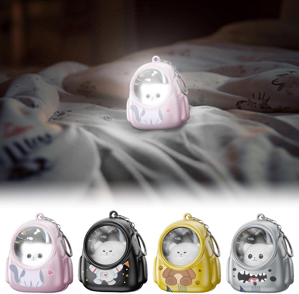 Mini Cat Keychain Flashlight – Cute LED Pocket Torch, Battery Powered & Portable Light for Keys, Bags, Camping & Gifts | 50% OFF, FREE SHIPPING