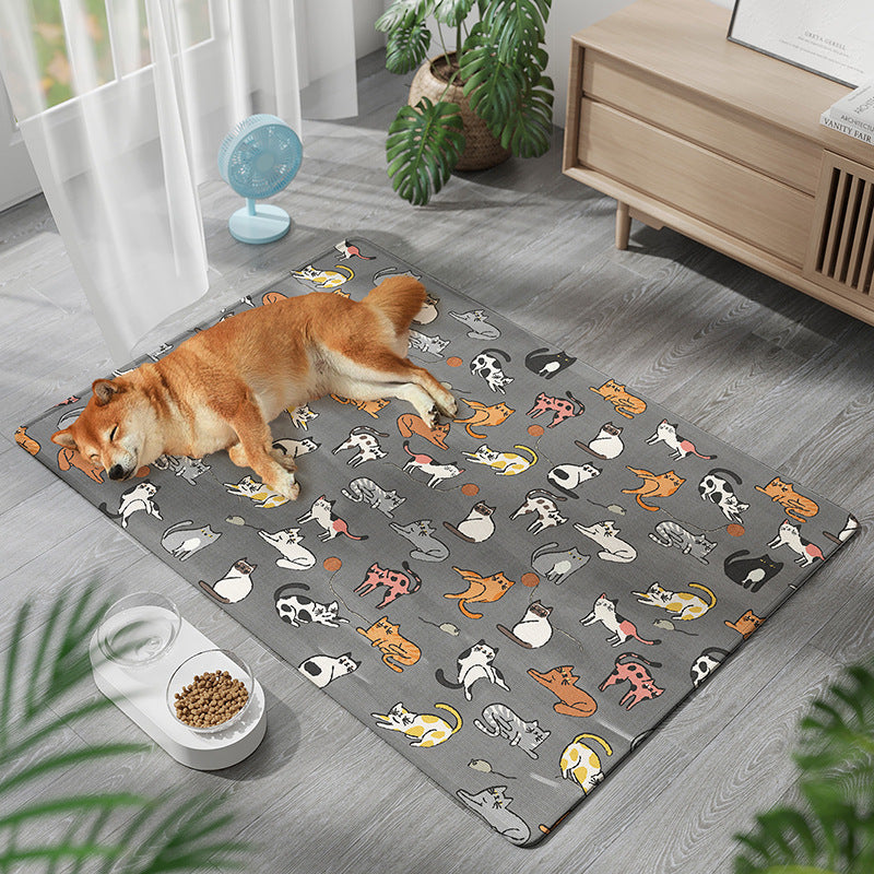 Pet Cooling Mat – Gel Ice Pad with Waterproof & Scratch-Resistant Cover
