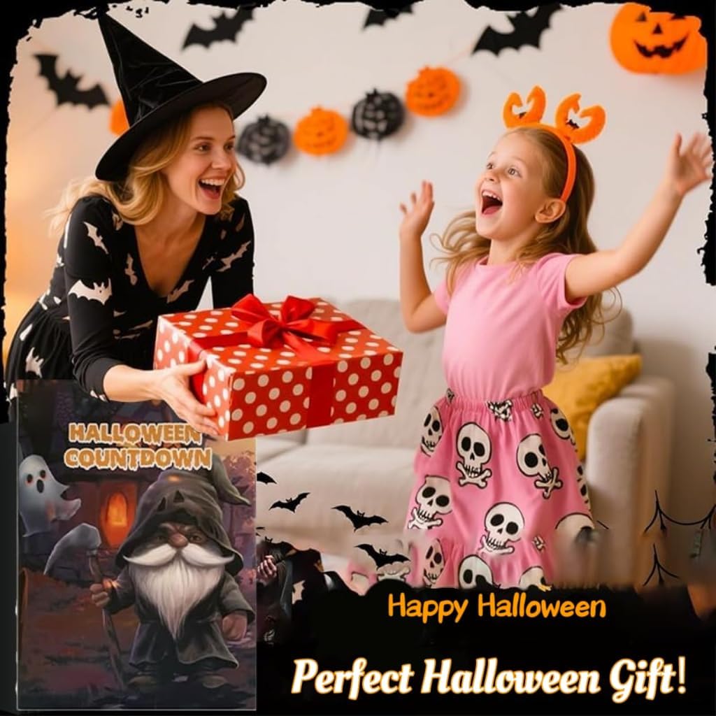 🎃 Halloween Gnome Countdown Calendar 2025 – 31 Days of Spooky Surprises | 50% OFF, FREE SHIPPING