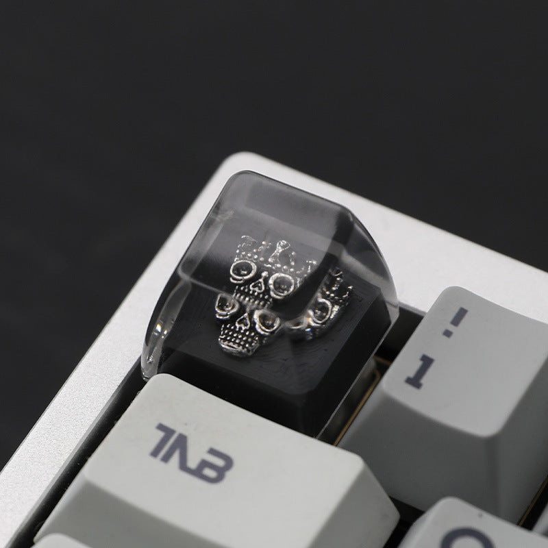 Artisan Skull Resin Keycap – Handmade SA Profile 1U for MX Switch Mechanical Keyboards | 33% OFF, FREE SHIPPING
