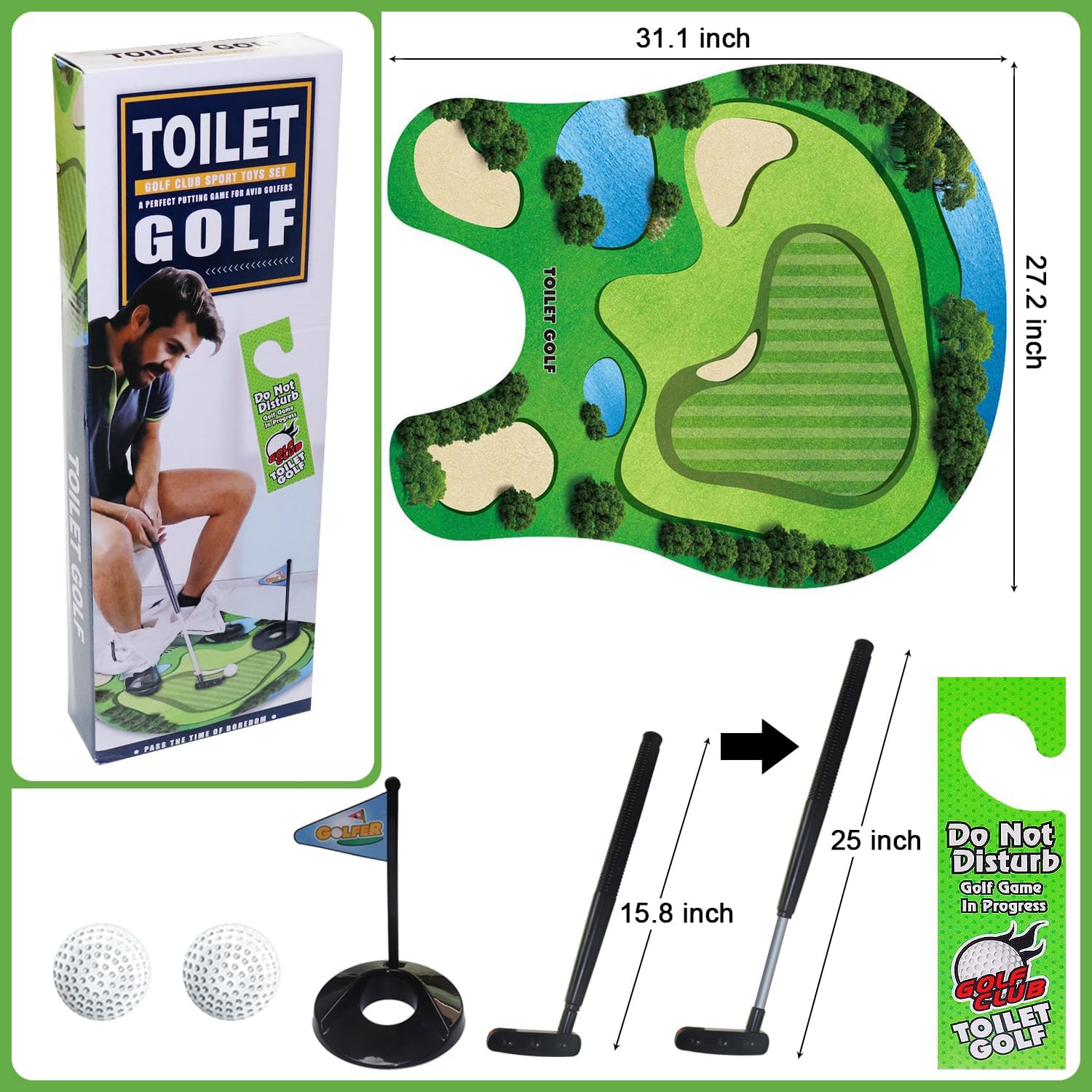 🚽 Toilet Golf Game – Turn Bathroom Breaks into Tee Time Fun! | 50% OFF, Free Shipping - TODAY ONLY