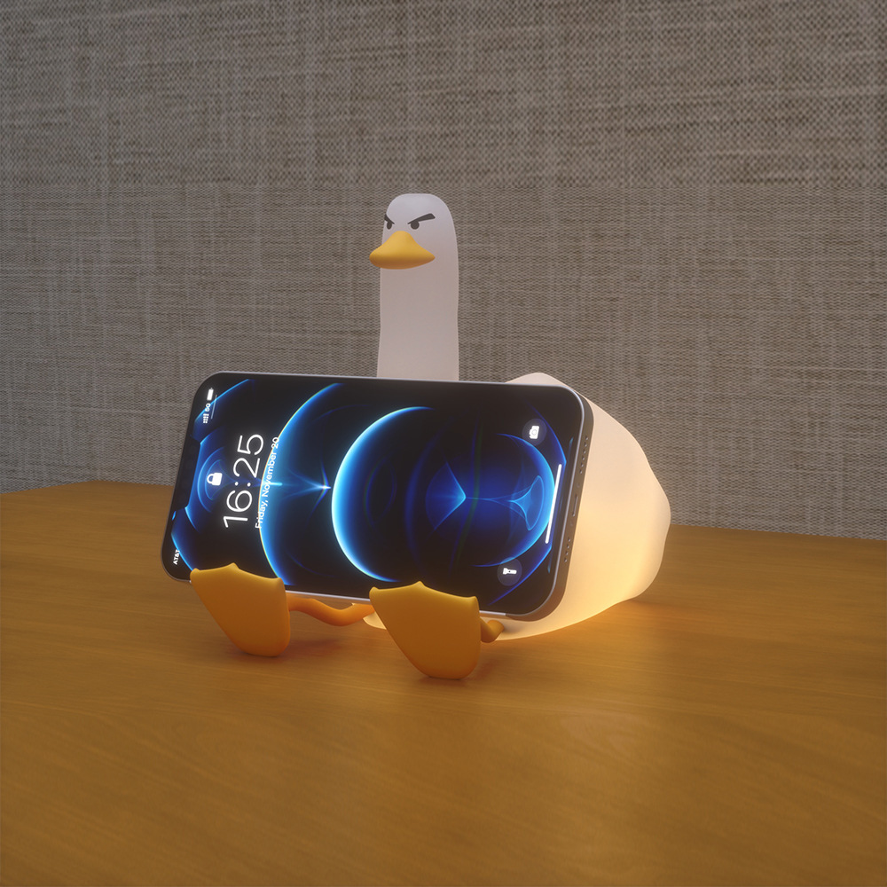 FXXK DUCK Creative Silicone Night Light USB Rechargeable Eye-Friendly Night Light | FREE SHIPPING