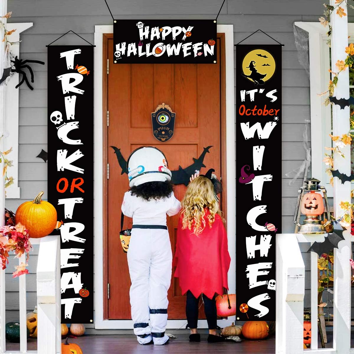 Halloween Haunted Doorbell with Animated Eyeball & Spooky Sounds - Creepy Halloween Prop Decoration | 40% OFF, FREE SHIPPING
