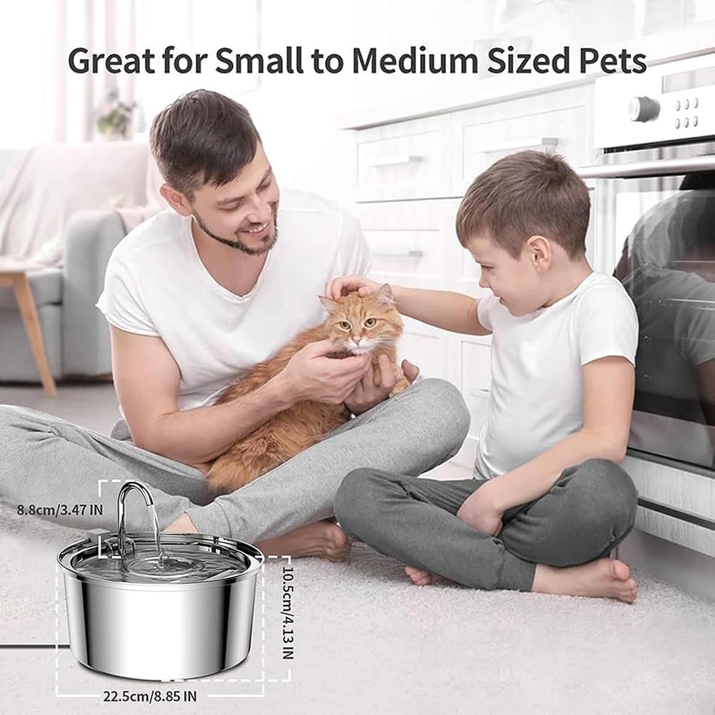 108oz Automatic Pet Water Fountain – Stainless Steel, Ultra-Quiet | 40% OFF, FREE SHIPPING
