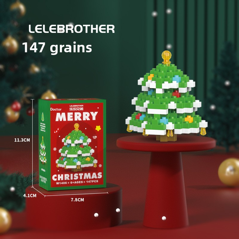 🎄 Mini Christmas Building Block Set – Santa, Snowman & Tree - Holiday DIY Stocking Stuffers (12 Pack) | FREE SHIPPING, 50% OFF