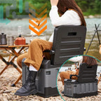 Camping Box With Folding Seat, Outdoor Car Fishing Bench
