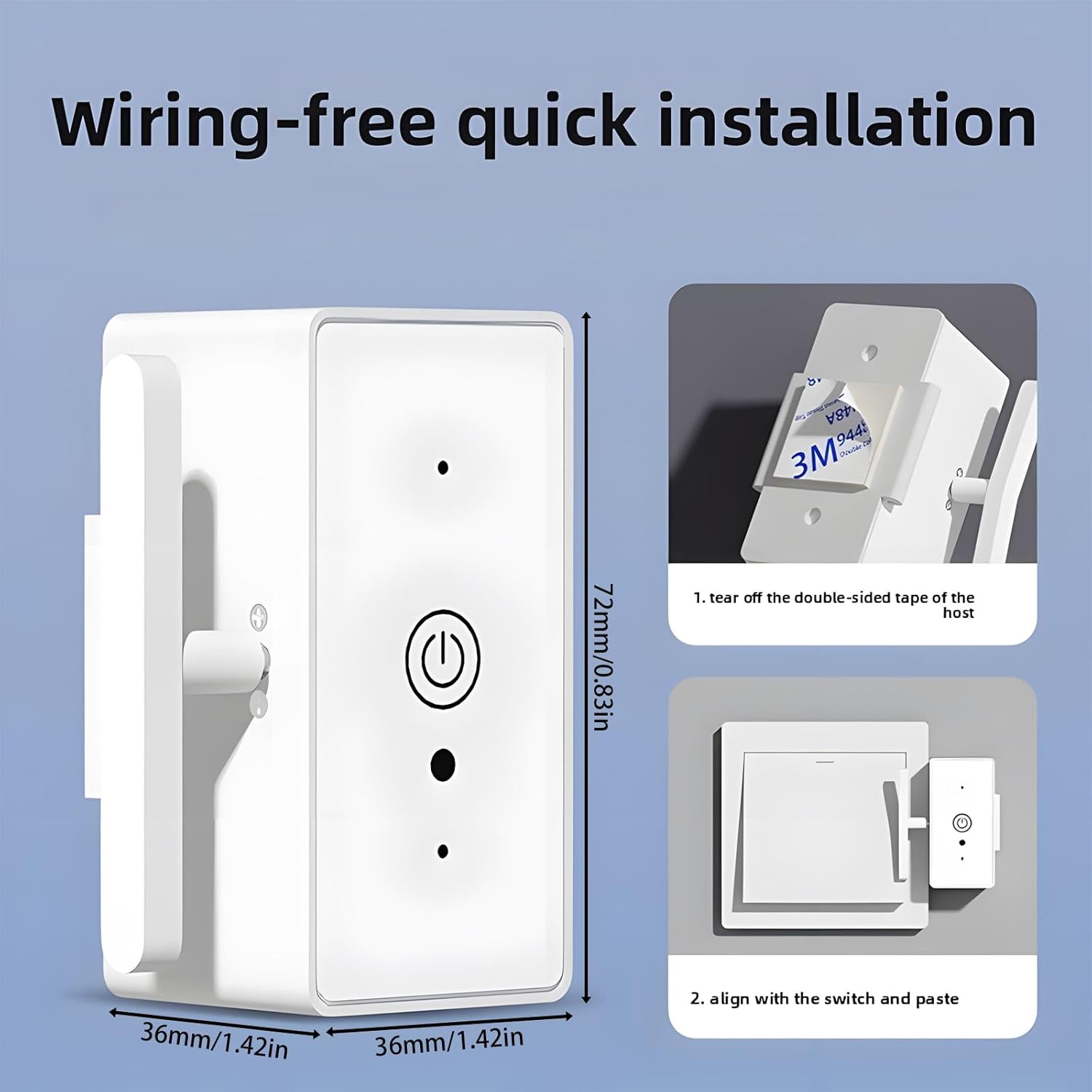 Smart Wireless Light Switch – No Wiring, Just Instant Remote Control