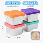 Stainless Steel Snack Containers – Leak-Proof, Stackable & Kid-Friendly