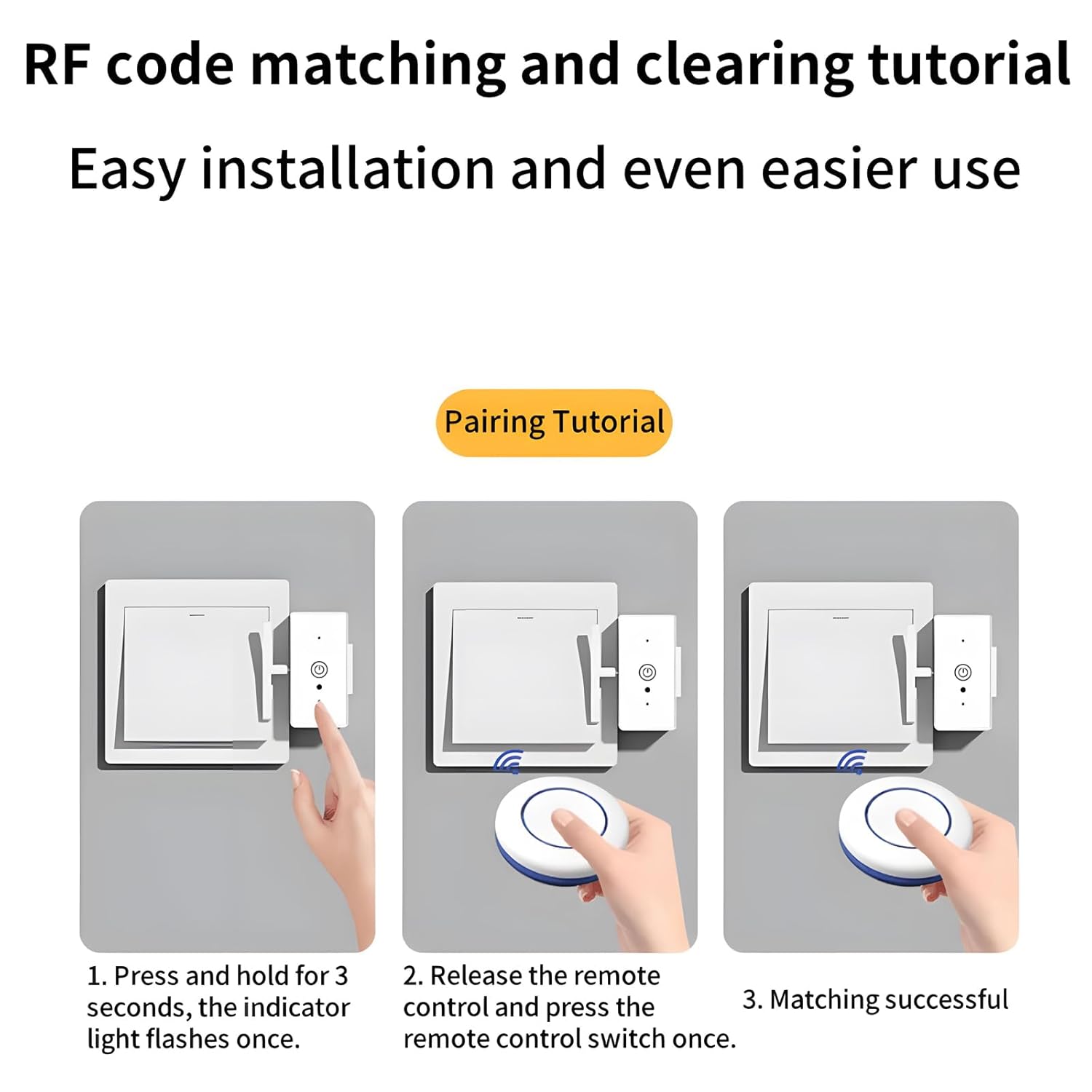 Smart Wireless Light Switch – No Wiring, Just Instant Remote Control
