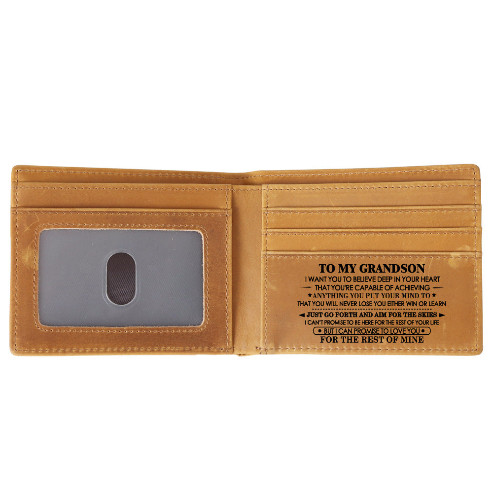 🎄 Genuine Leather Bifold Wallet – The Perfect Christmas Gift