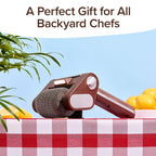 Electric 304 stainless steel roller barbecue brush with LED light special food-grade cleaning | Free Shipping