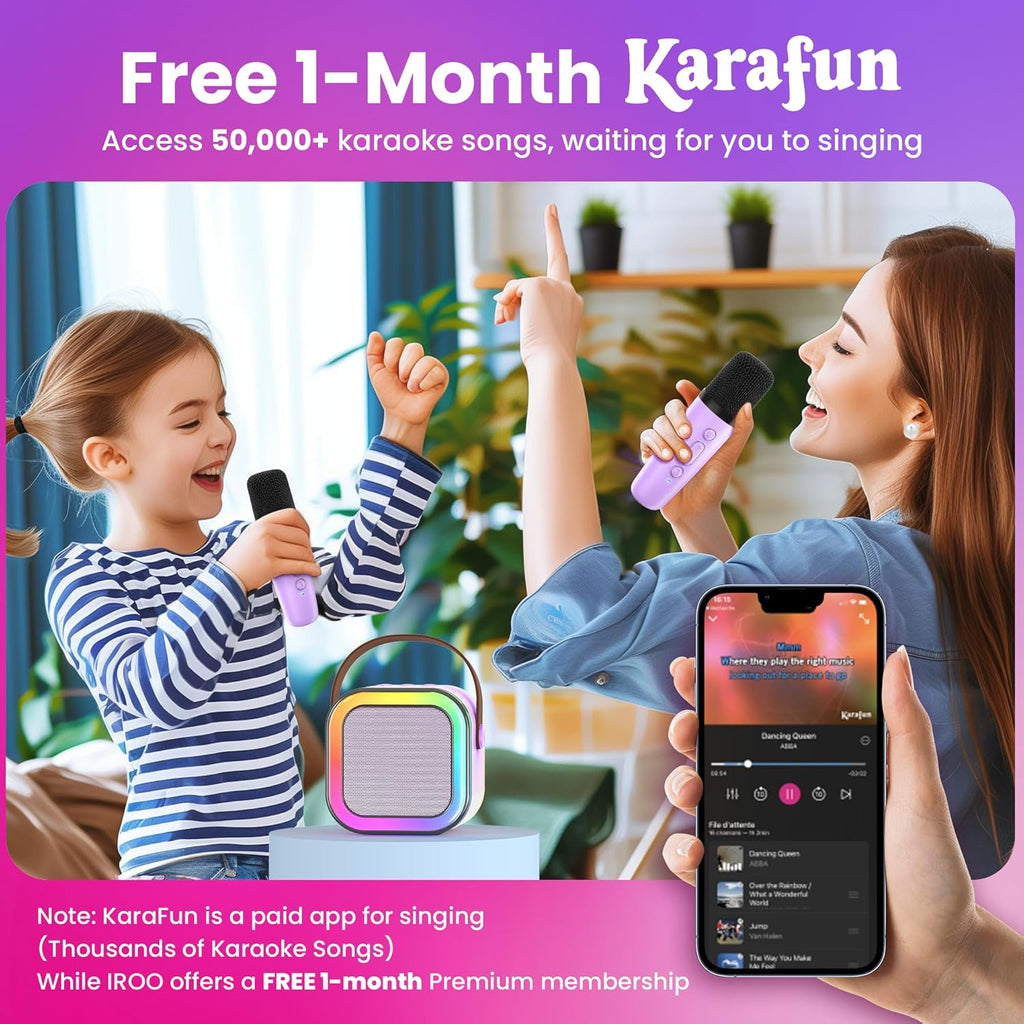 🎤 Mini Kids Karaoke Machine – 2025 Best Gift for Girls Ages 4–12 | FREE SHIPPING, 50% OFF